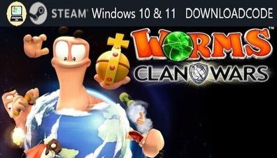 NEU PC Computer Spiel Worms Clan Wars für Windows 10 11 STEAM Download Code Key