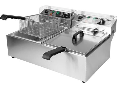 Gastro Fritteuse 2x6L 2x3000W 425x580x305mm