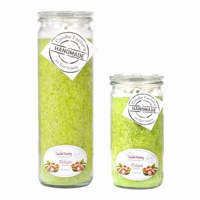 Candle Factory Kerzen-Set Pistazie Big + Mini Jumbo Duftkerze Dekokerze