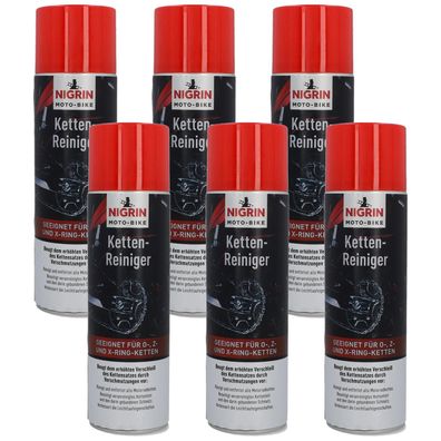 Nigrin 6x Moto-Bike Ketten-Reiniger Ketten-Spray 3L Motorrad O Z X Ring-Kette