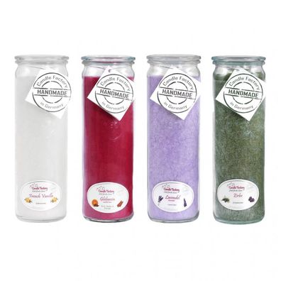 Candle Factory Kerzen-Set Lieblingsdüfte 4x Big Jumbo Duftkerze Dekokerze