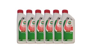 Castrol GTX 5W-40 A3/ B4 MB 229.3 VW 502 00/ 505 00 6x1 Liter Motoröl