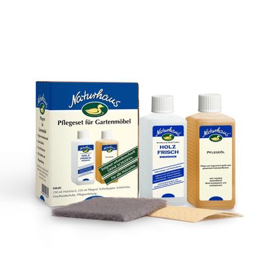 Naturhaus Reinigungs- und Pflegeset für Gartenmöbel