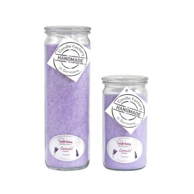 Candle Factory Kerzen-Set Lavendel Big + Mini Jumbo Duftkerze Dekokerze