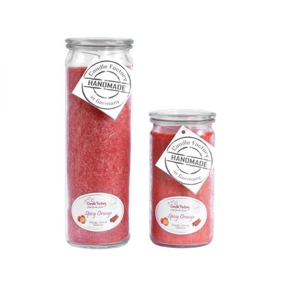Candle Factory Kerzen-Set Spicy Orange Big + Mini Jumbo Duftkerze Dekokerze