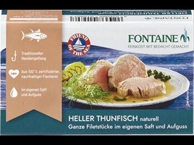 Fontaine 6x Heller Thunfisch naturell 120g