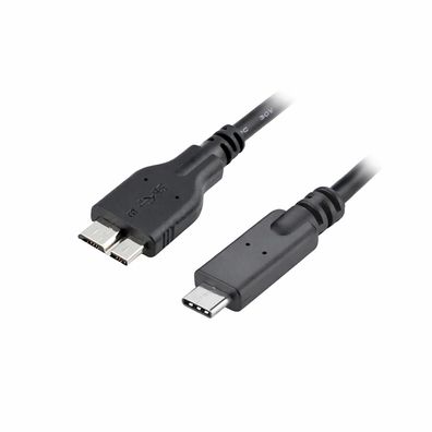 B48 USB 3.1 Typ C auf USB 3.0 Micro B Kabel, USB-C zu Micro B, Daten & Ladekabel 30cm