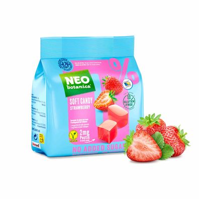 NEO Botanica Fruchtgummibonbons mit Erdbeere, 0% Zuckerzusatz, 120g