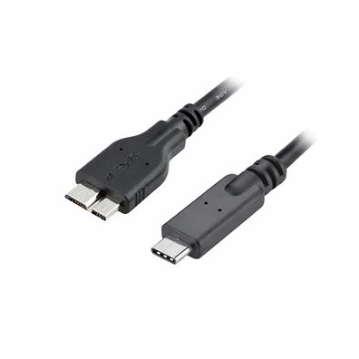 H68 USB 3.1 Typ C Stecker auf USB 3.0 micro B Stecker Festplattenkabel Daten 1m