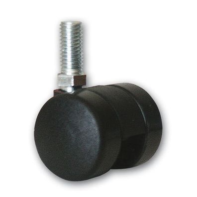 Kaminzubehör Rollen für Holzkorb 4 Stk. - schwarz, geeignet für Holzkorb Modell 414