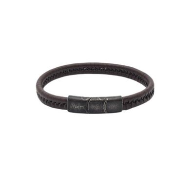 Armband 21cm - Across - Lederband braun