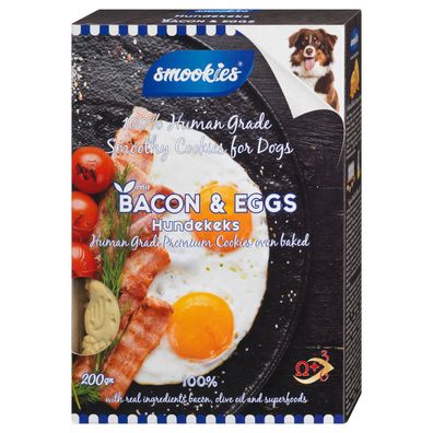 Smookies Bacon & Ei, 200g - ein Keks, den Hunde lieben!