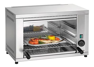 Bartscher Gastro Salamander Überbackgerät Infrarot 3 Einschubhöhen Rost 43x30