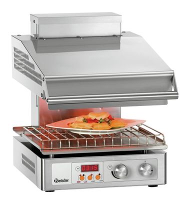 Bartscher Lift Salamander Rost 400 x 304 mm 230 V 3 kW Wandkonsole Digitalanz