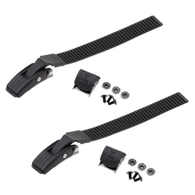 2 Sets Inline Skate Gurtschnalle mit Klemmschrauben Mutter Ersatz DE