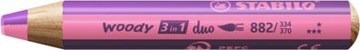 Stabilo woody 3 in 1 duo pink/erika