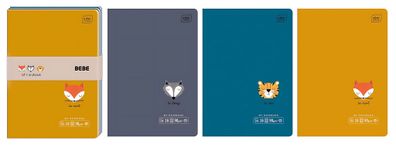 Interdruk Notizheft A5 kariert16 Blatt 90g/m² BeBe Jungen 3 Stück