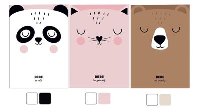 Notizheft B6 32 Blatt blanko mit farbigen Blättern 90g/m² BeBe Girls