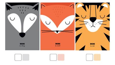 Notizheft B6 32 blanko mit farbigen Blättern 90g/m² BeBe Boys