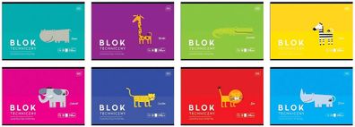 Interdruk Premium Zeichenkartonblock A4 10 Blatt 240g/m² BeBe Kids