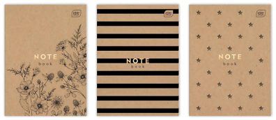 Interdruk Notizheft A4 kariert 60 Blatt 70g/m² Ökokraftpapier 1 Stück