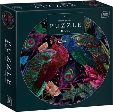 Interdruk Puzzle 500 Teile Runden Secret Garden 1