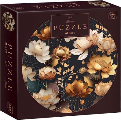 Interdruk Puzzle 500 Teile runde Blumen 1
