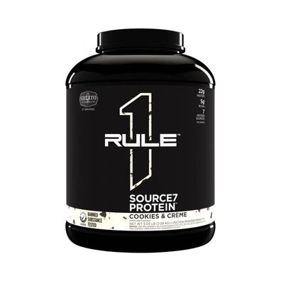 Rule1 R1 Source7 Gelato Protein (4lbs) Cookies and Creme