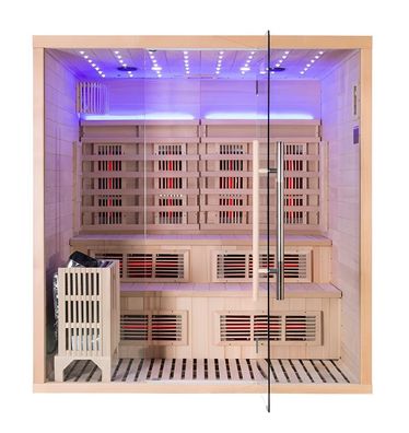 Neue traditionelle Dampfsauna mit Infrarotrohr und Sternenhimmel