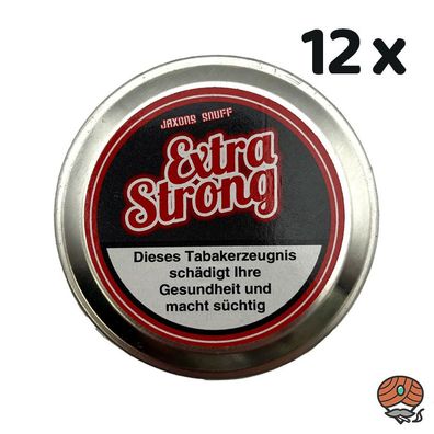 Jaxons Snuff EXTRA STRONG Snuff 12x 21g Dose Schnupftabak