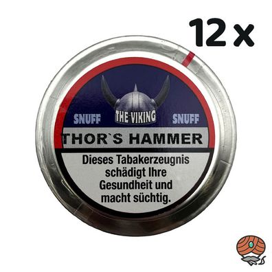 The Viking THOR'S HAMMER Snuff 12x 20g Dose Schnupftabak
