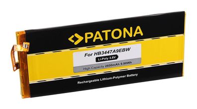 PATONA Akku passend für Huawei P8 HB3447A9EBW - 3,8V 2,6Ah