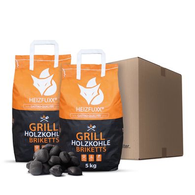 Heizfuxx Grillbriketts 5kg x 2 Sack 10kg