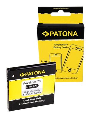 PATONA Akku passend für HTC BI39100 Sensation XL BI39100 Bass – 3,8 Volt 1700 mAh