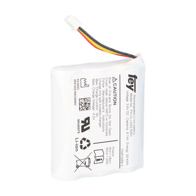 Lithium-Ionen Akkupack 3,6V 6,6Ah 23,76Wh 1S3P mit Kabel und Stecker