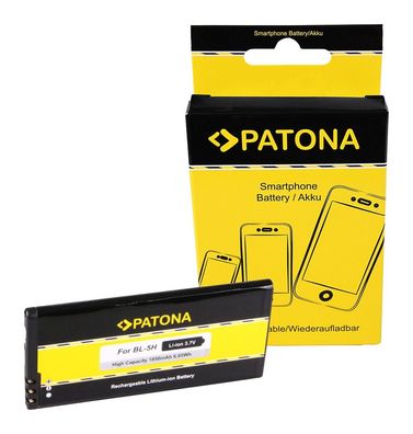 PATONA Akku passend für Nokia Lumia 630 635 636 638 630 - 3,7V 1,85Ah – 1850 mAh
