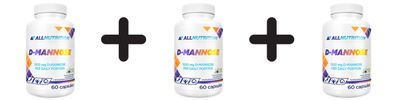 3 x Allnutrition D-Mannose - 60 vcaps