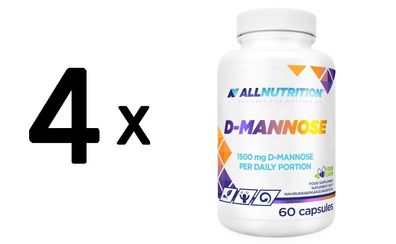 4 x Allnutrition D-Mannose - 60 vcaps