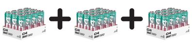 3 x Cellucor C4 Smart Energy, Watermelon - 12 x 330 ml