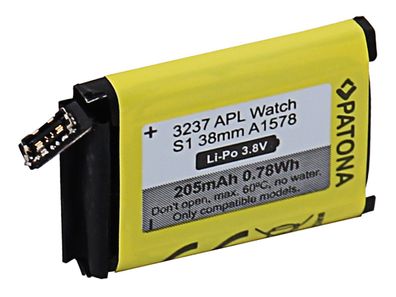 PATONA Smartwatch-Akku für Apple Watch Serie 1 38mm A1578