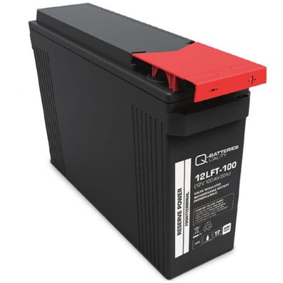 Q-Batteries by Narada 12LFT-100 / 12V 100Ah Frontterminal Blei Akku Blei-Vlies-Akk