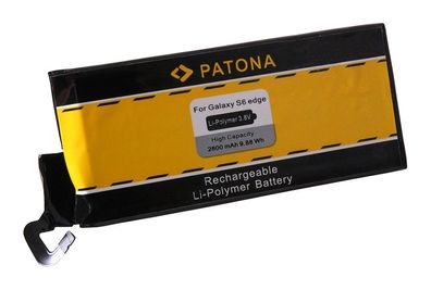 PATONA Smartphone-Akku für Samsung S6 Edge Galaxy S6 Edge – 3,8 V 2600 mAh