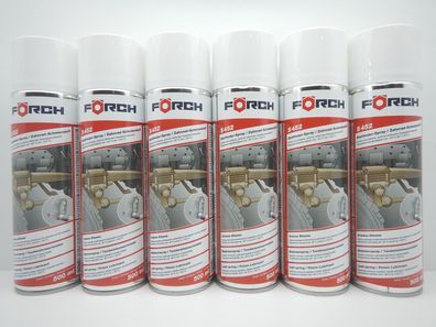 6x Förch Blattfeder S452 Spray Zahnrad Schmierstoff Ketten Drahtseile Seilfett