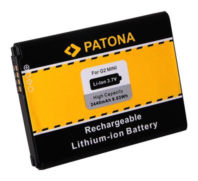 PATONA Akku passend für LG G2 mini D620 - 3,7V 2,4Ah – 2440 mAh