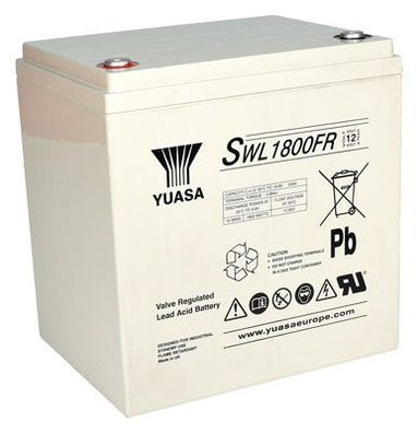 Yuasa Blei-Akku SWL1800FR Pb 12V / 57,6Ah Flame Retardant 10-12 Jahresbatterie,