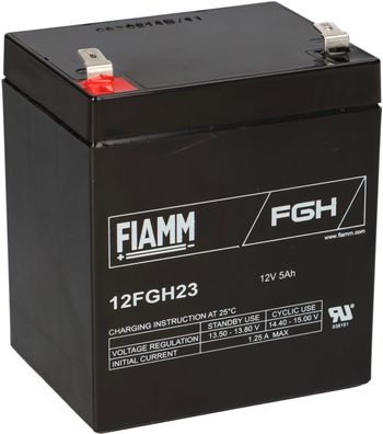 Fiamm Blei-Akku 12FGH23 12V 5Ah Pb Faston 6,3mm