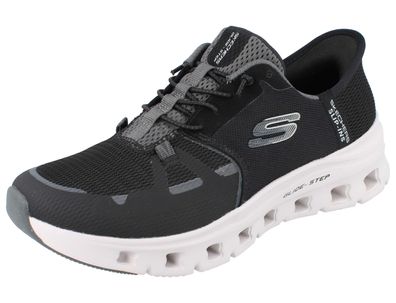 Skechers Slip-ins Damen Schlupfsneaker schwarz black Mesh