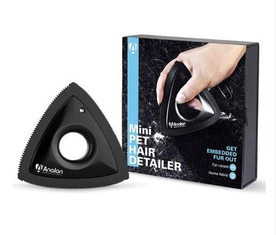Analan Mini Pet Hair Detailer Schwarz Tierhaarentferner Stoff Auto Fußmatte