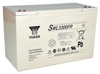 Yuasa Blei-Akku SWL3300FR Pb 12V / 110,2Ah Flame Retardant 10-12 Jahresbatterie,