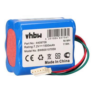 Staubsauger-Akku 7,2V 1500mAh Ni-MH passend für iRobot Braava 320